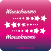 Personalisierte Helmaufkleber mit Sternen und Namen