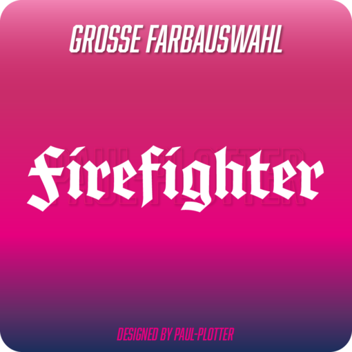 Aufkleber Firefighter 15x3,4 cm Auto Motorrad Fahrrad Sticker JDM Feuerwehrmann Feuerbekämpfung Feuer löschen