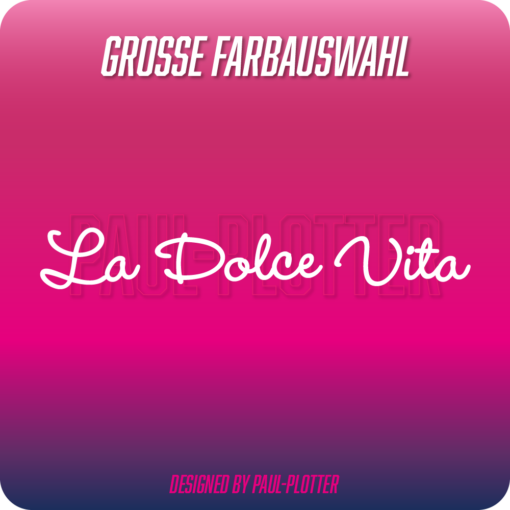 Aufkleber La dolce vita 20x3 cm Auto Motorrad Biker Sticker Lifestyle JDM Italien
