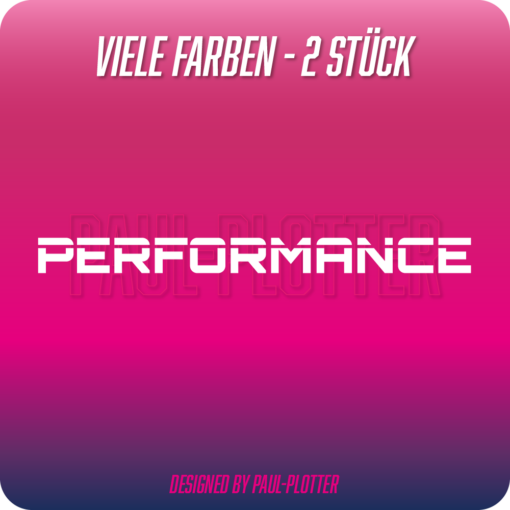 Aufkleber Performance 20x1,6 cm Decal Biker Motorrad Auto Sticker JDM Tuning OEM