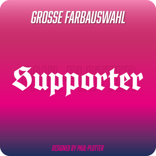 Aufkleber Supporter 15x3,5 cm Auto Motorrad Motorcycle Biker Loyal Fußball Fan Club