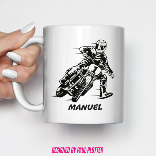 Tasse Büro Motocrosser Paul Plotter