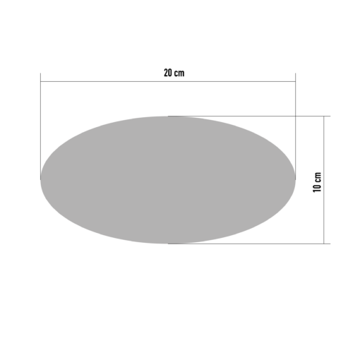 Aufkleber ovale Untergrund Folie 10 15 20 cm elliptische Klebefolie Ellipse idealer Hintergrund für Startnummern – Bild 3